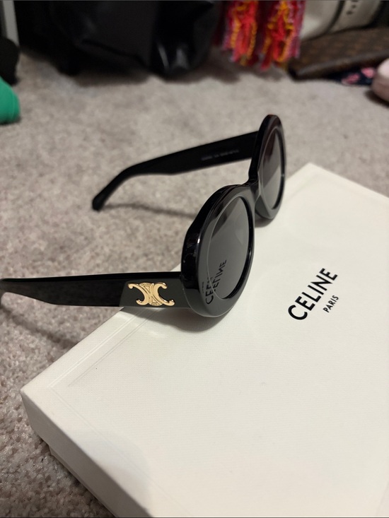 Celine Accessories - Celine Triomphe Oval Sunglasses